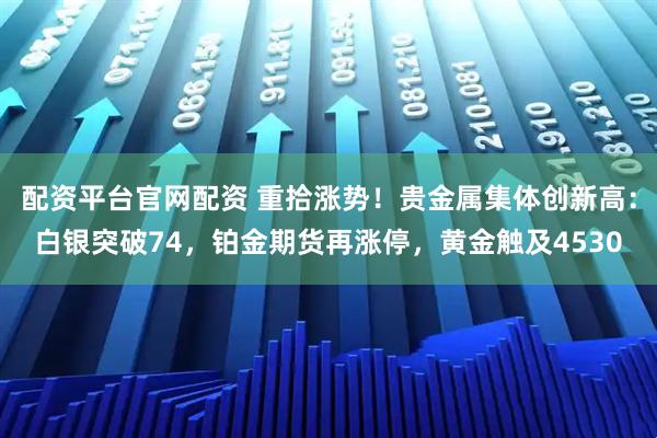 配资平台官网配资 重拾涨势！贵金属集体创新高：白银突破74，铂金期货再涨停，黄金触及4530